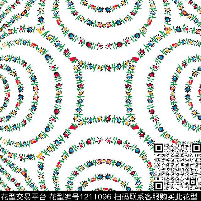 花卉大牌风小碎花传统印花华亿平台下载（图片编号: 1211096） - 瓦栏（Walan）