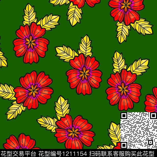 小碎花满版散花数码印花华亿平台下载（图片编号: 1211154） - 瓦栏（Walan）