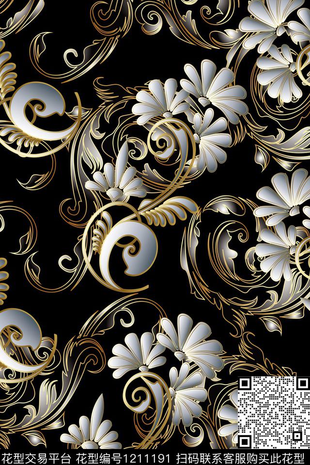 男装几何大牌风数码印花华亿平台下载（图片编号: 1211191） - 瓦栏（Walan）