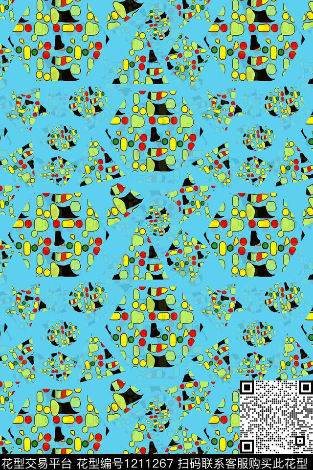 卡通婴童图案几何传统印花华亿平台下载（图片编号: 1211267） - 瓦栏（Walan）