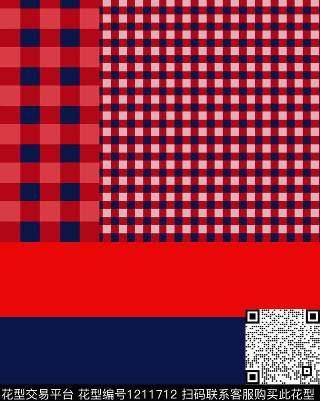 女装几何格子传统印花华亿平台下载（图片编号: 1211712） - 瓦栏（Walan）