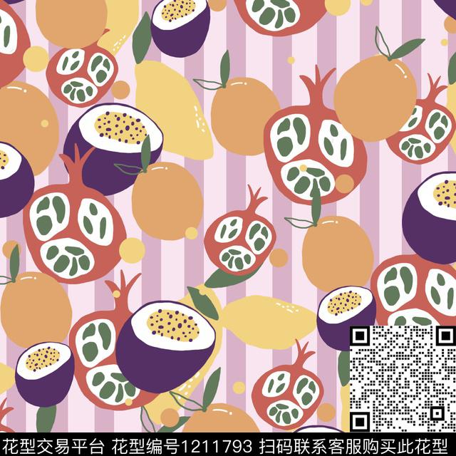 春夏华亿平台女装水果传统印花华亿平台下载（图片编号: 1211793） - 瓦栏（Walan）