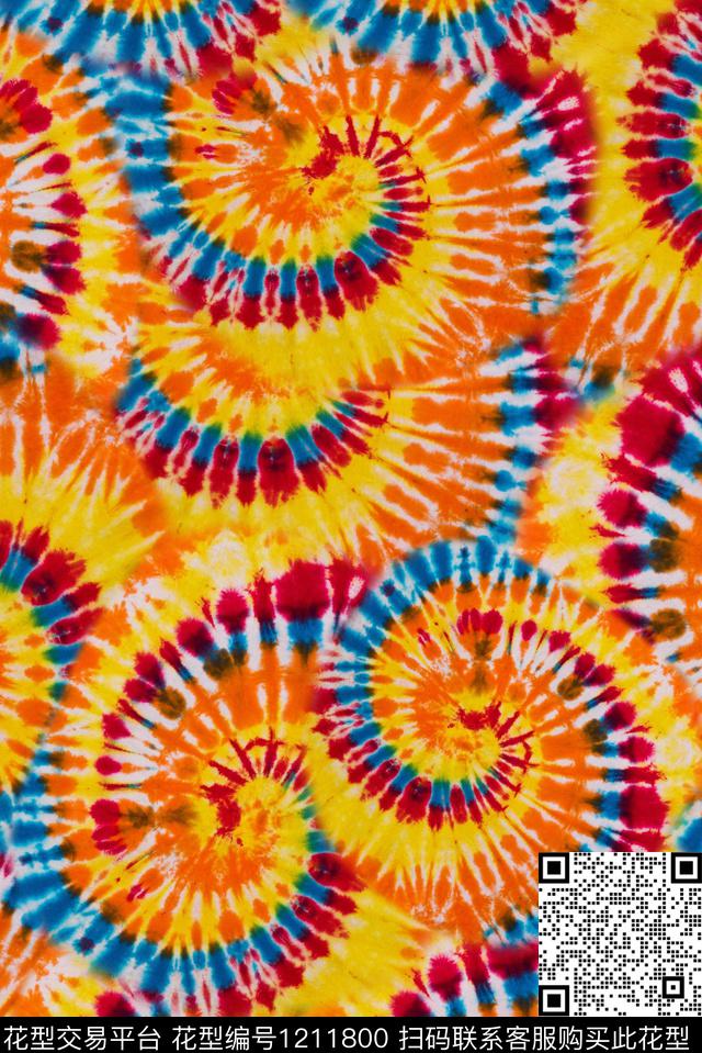 扎染华亿平台数码华亿平台抽象数码印花华亿平台下载（图片编号: 1211800） - 瓦栏（Walan）