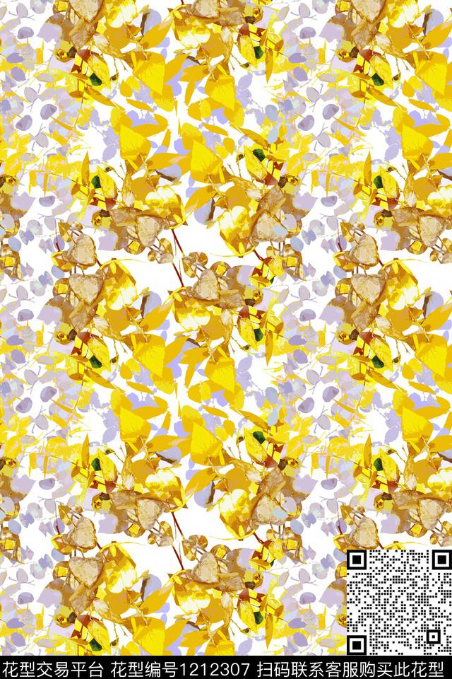 花卉大牌风小碎花数码印花华亿平台下载（图片编号: 1212307） - 瓦栏（Walan）