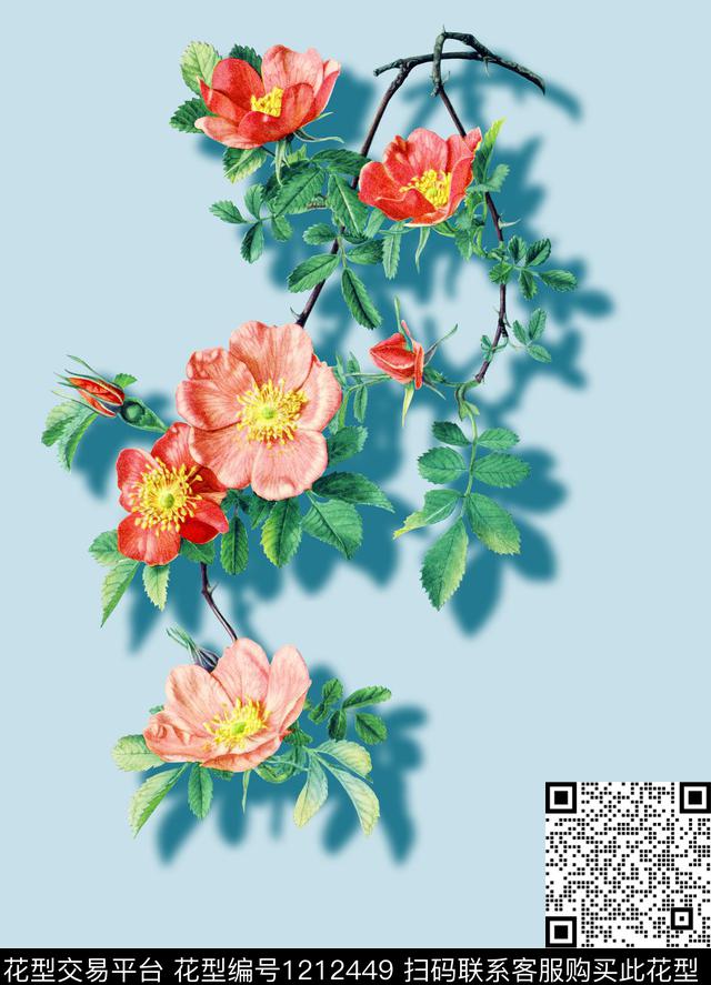 roseflowers、meigui数码印花华亿平台下载（图片编号: 1212449） - 瓦栏（Walan）