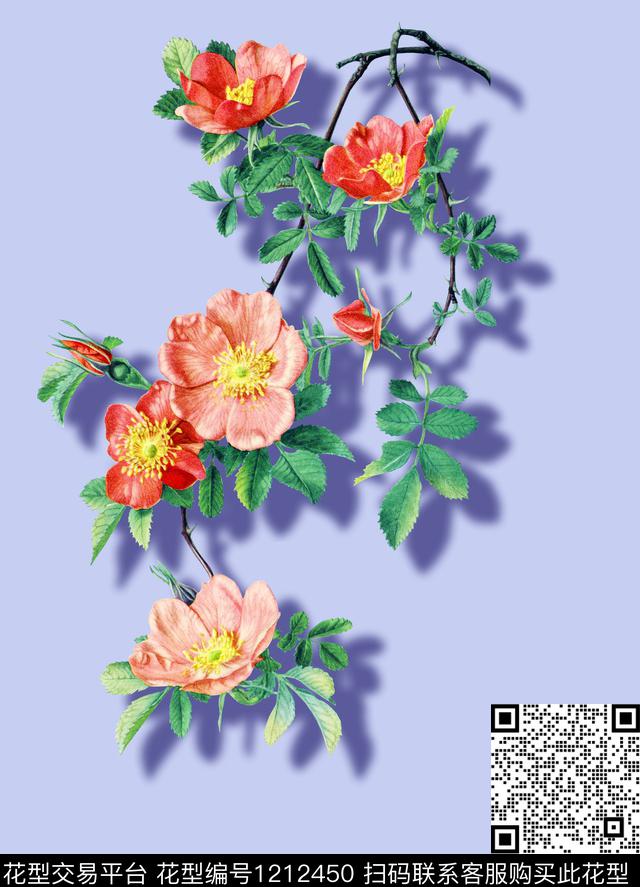 roseflowers、meigui数码印花华亿平台下载（图片编号: 1212450） - 瓦栏（Walan）