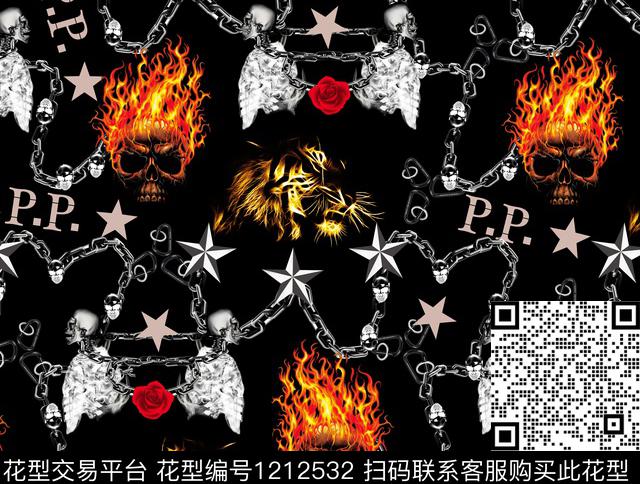 链条男装扎染华亿平台数码印花华亿平台下载（图片编号: 1212532） - 瓦栏（Walan）