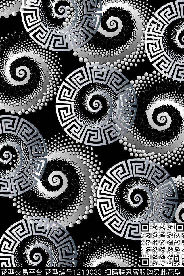 男装几何大牌风数码印花华亿平台下载（图片编号: 1213033） - 瓦栏（Walan）