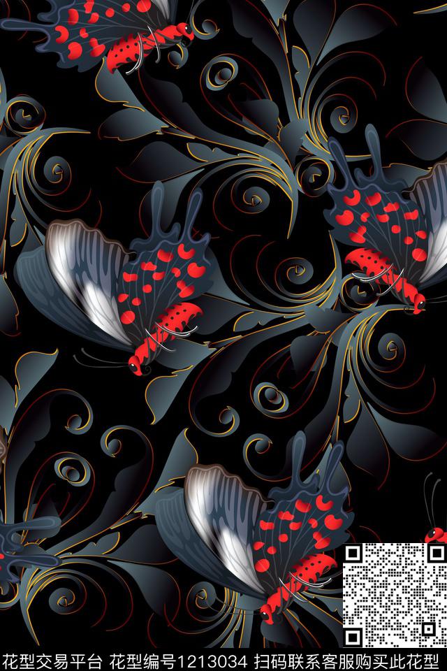 男装几何大牌风数码印花华亿平台下载（图片编号: 1213034） - 瓦栏（Walan）