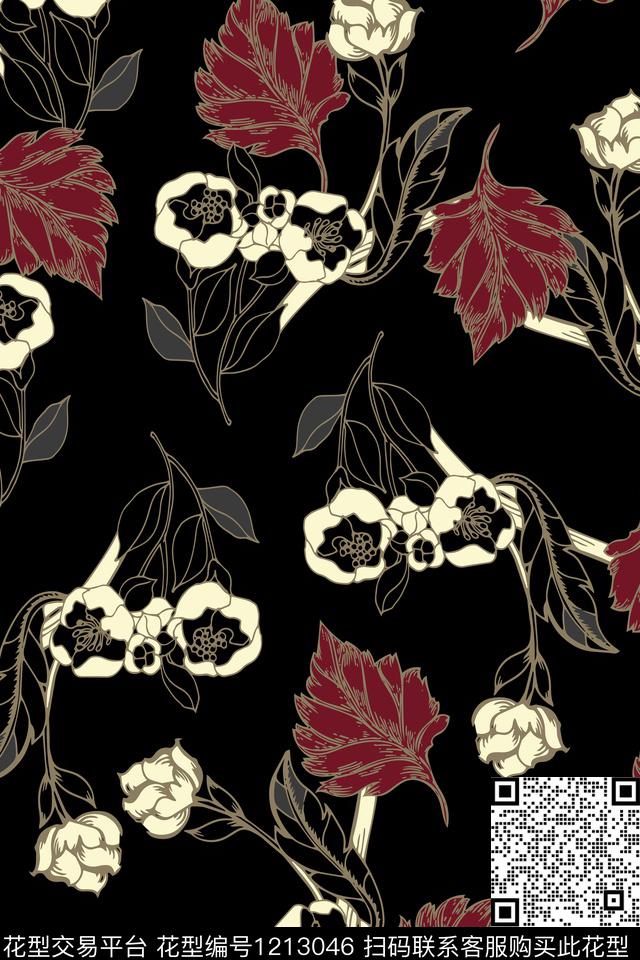 男装几何大牌风数码印花华亿平台下载（图片编号: 1213046） - 瓦栏（Walan）