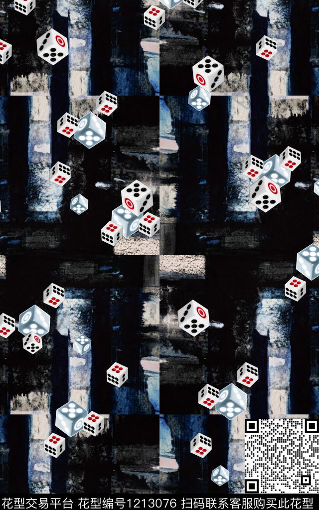 几何抽象肌理数码印花华亿平台下载（图片编号: 1213076） - 瓦栏（Walan）