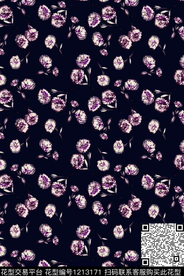 抽象素雅小清新数码印花华亿平台下载（图片编号: 1213171） - 瓦栏（Walan）