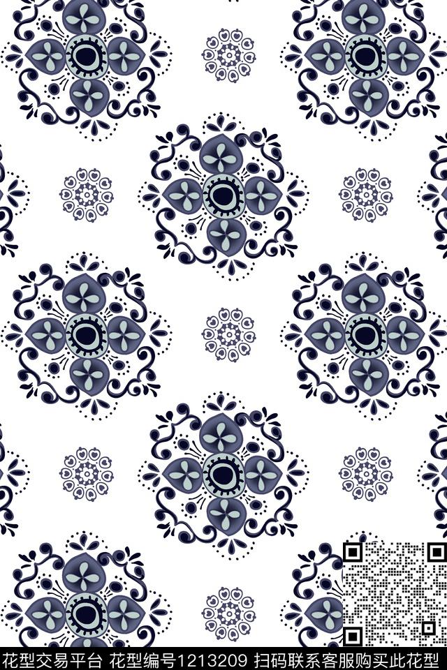 民族风传统华亿平台女装传统印花华亿平台下载（图片编号: 1213209） - 瓦栏（Walan）