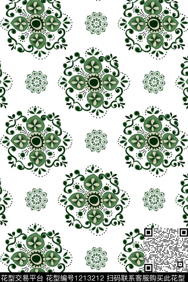 民族风传统华亿平台女装传统印花华亿平台下载（图片编号: 1213212） - 瓦栏（Walan）