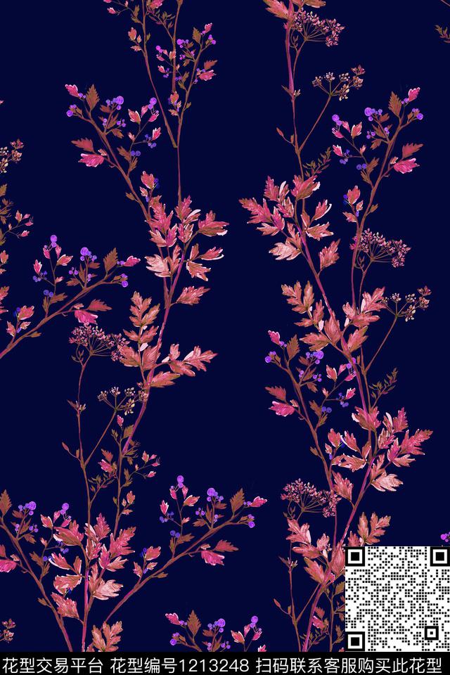 女装花卉小碎花数码印花华亿平台下载（图片编号: 1213248） - 瓦栏（Walan）