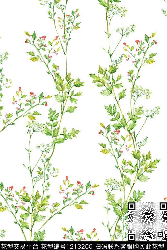 女装花卉小碎花数码印花华亿平台下载（图片编号: 1213250） - 瓦栏（Walan）