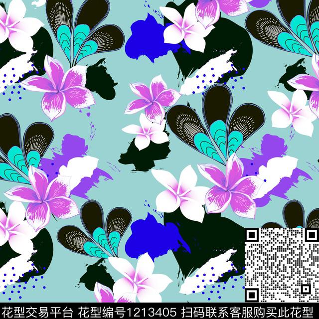 数码华亿平台大牌风休闲传统印花华亿平台下载（图片编号: 1213405） - 瓦栏（Walan）