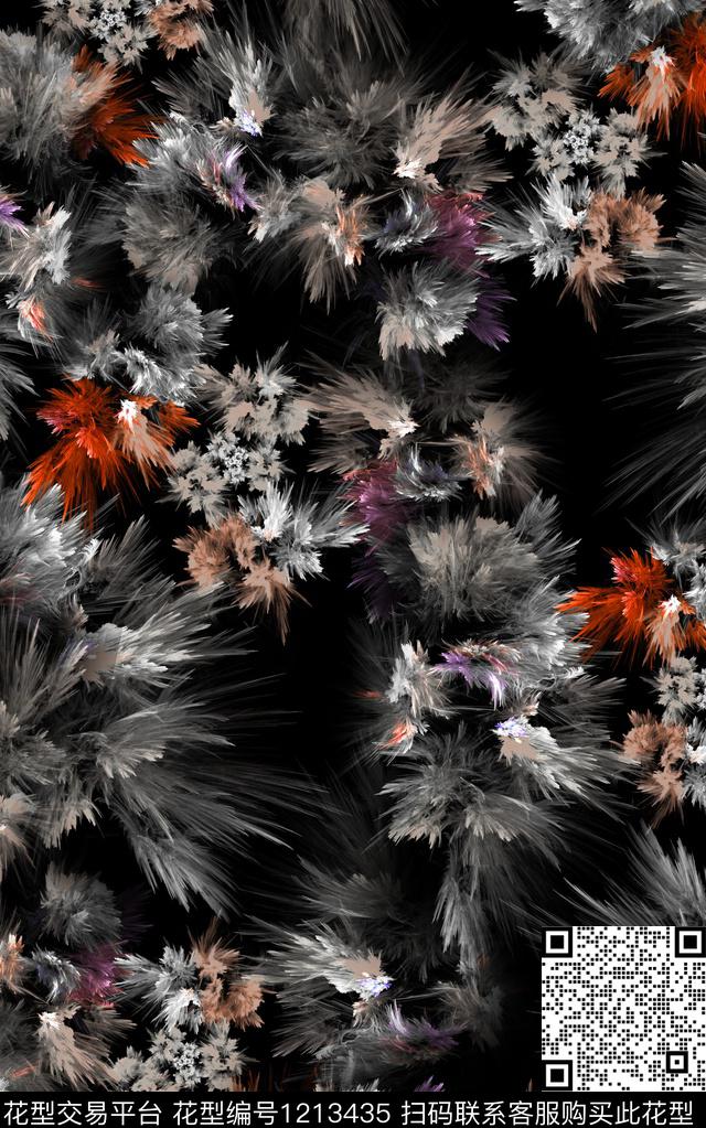 男装抽象肌理数码印花华亿平台下载（图片编号: 1213435） - 瓦栏（Walan）