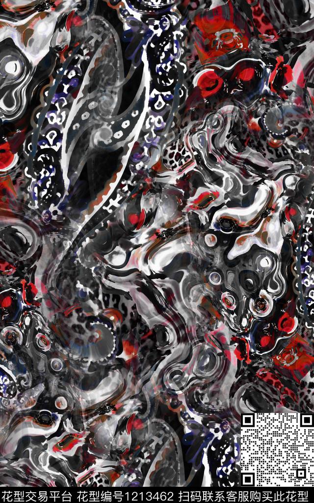 男装肌理民族风数码印花华亿平台下载（图片编号: 1213462） - 瓦栏（Walan）