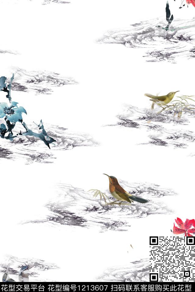 数码华亿平台花卉动物数码印花华亿平台下载（图片编号: 1213607） - 瓦栏（Walan）