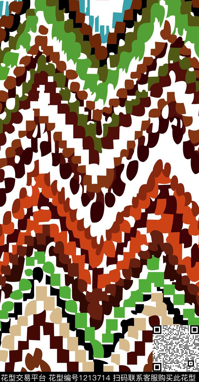 男装几何传统印花华亿平台下载（图片编号: 1213714） - 瓦栏（Walan）