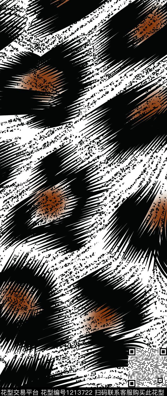 线条画男装传统印花华亿平台下载（图片编号: 1213722） - 瓦栏（Walan）