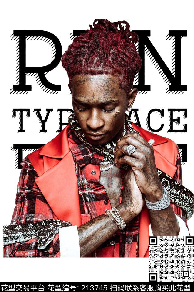 时尚男装人物数码印花华亿平台下载（图片编号: 1213745） - 瓦栏（Walan）