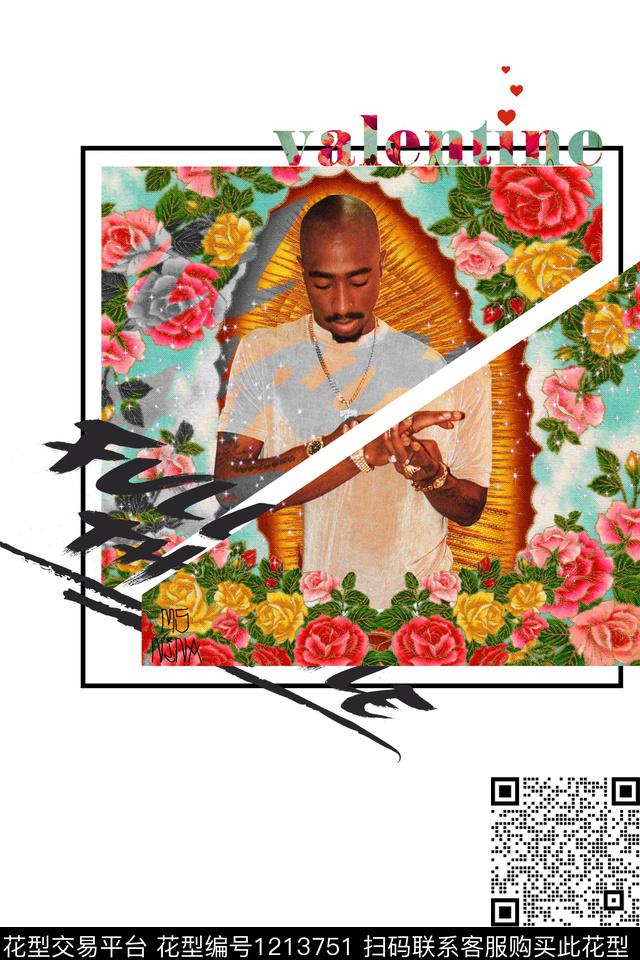 时尚男装人物数码印花华亿平台下载（图片编号: 1213751） - 瓦栏（Walan）