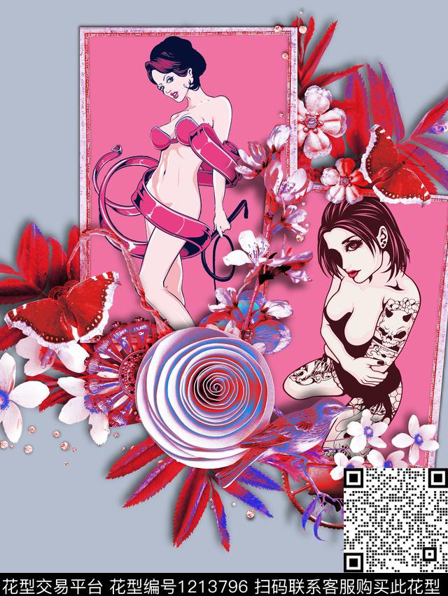 数码华亿平台休闲T恤数码印花华亿平台下载（图片编号: 1213796） - 瓦栏（Walan）