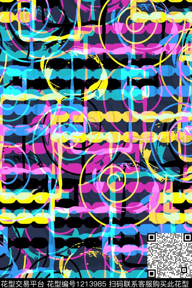 时尚男装家居服传统印花华亿平台下载（图片编号: 1213985） - 瓦栏（Walan）