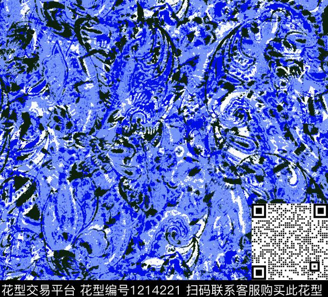 佩斯利传统印花华亿平台下载（图片编号: 1214221） - 瓦栏（Walan）
