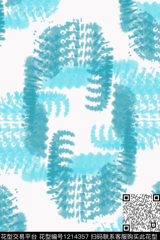 民族风图案扎染风格抽象传统印花华亿平台下载（图片编号: 1214357） - 瓦栏（Walan）