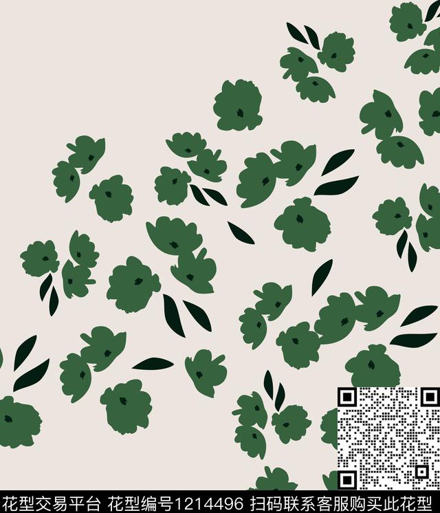 女装大花传统印花华亿平台下载（图片编号: 1214496） - 瓦栏（Walan）