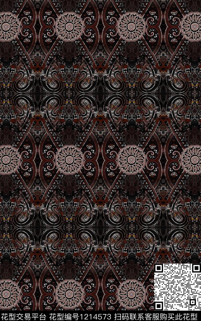 男装肌理民族风数码印花华亿平台下载（图片编号: 1214573） - 瓦栏（Walan）