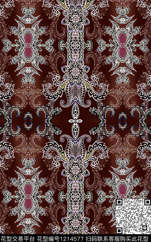 男装肌理民族风数码印花华亿平台下载（图片编号: 1214577） - 瓦栏（Walan）
