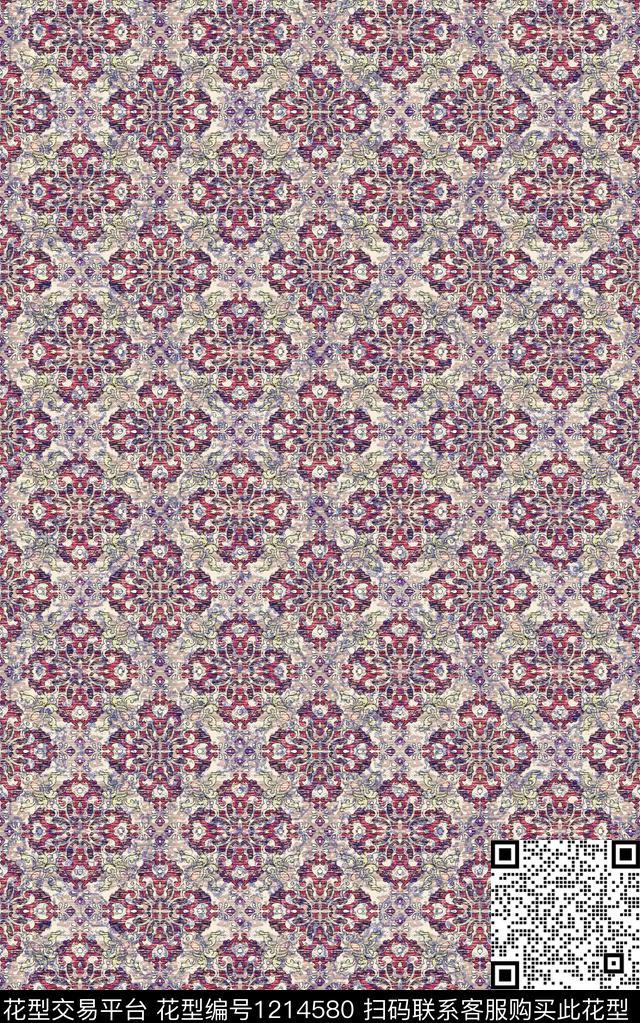 男装肌理民族风数码印花华亿平台下载（图片编号: 1214580） - 瓦栏（Walan）