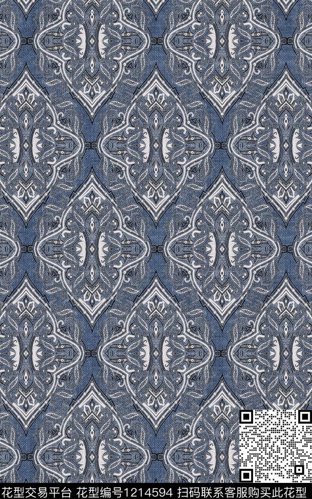 男装肌理民族风数码印花华亿平台下载（图片编号: 1214594） - 瓦栏（Walan）