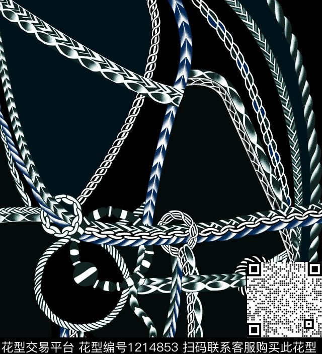 链条大牌风纽绳传统印花华亿平台下载（图片编号: 1214853） - 瓦栏（Walan）