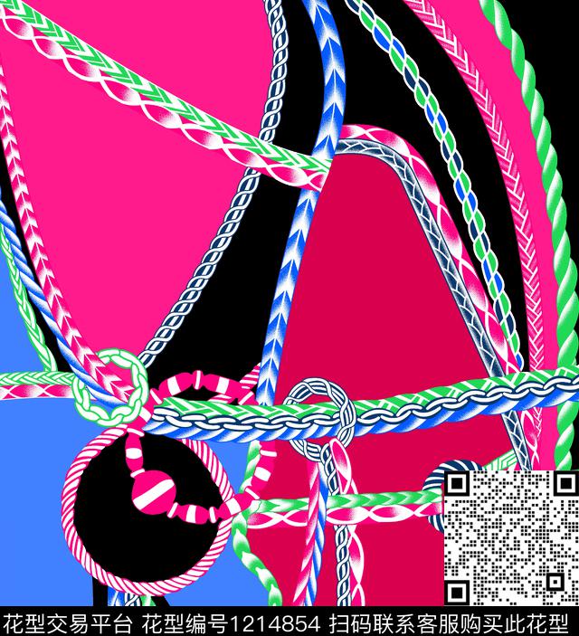 链条大牌风纽绳传统印花华亿平台下载（图片编号: 1214854） - 瓦栏（Walan）