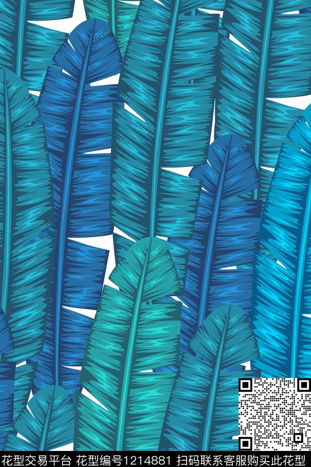 女装绿植树叶热带华亿平台传统印花华亿平台下载（图片编号: 1214881） - 瓦栏（Walan）