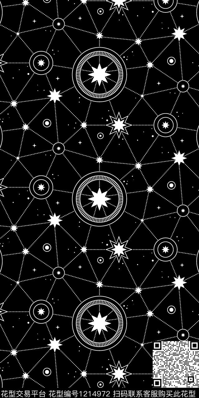 男装几何格子数码印花华亿平台下载（图片编号: 1214972） - 瓦栏（Walan）