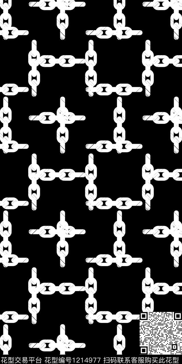 男装几何格子数码印花华亿平台下载（图片编号: 1214977） - 瓦栏（Walan）