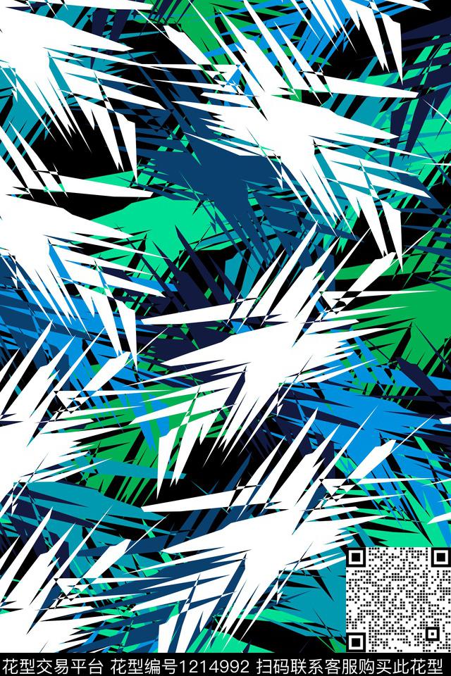 休闲男装几何传统印花华亿平台下载（图片编号: 1214992） - 瓦栏（Walan）