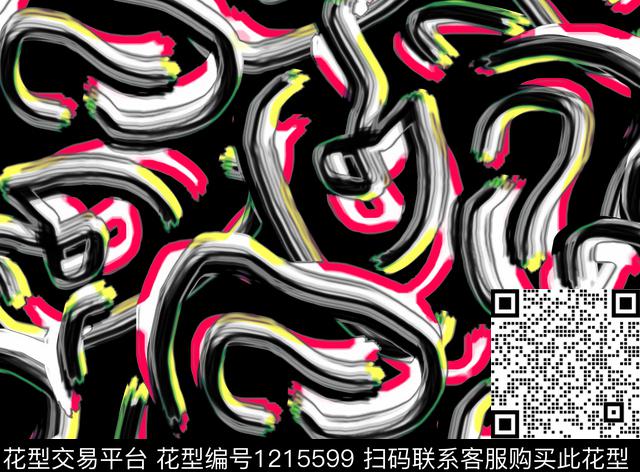 印花抽象女装数码华亿平台数码印花华亿平台下载（图片编号: 1215599） - 瓦栏（Walan）