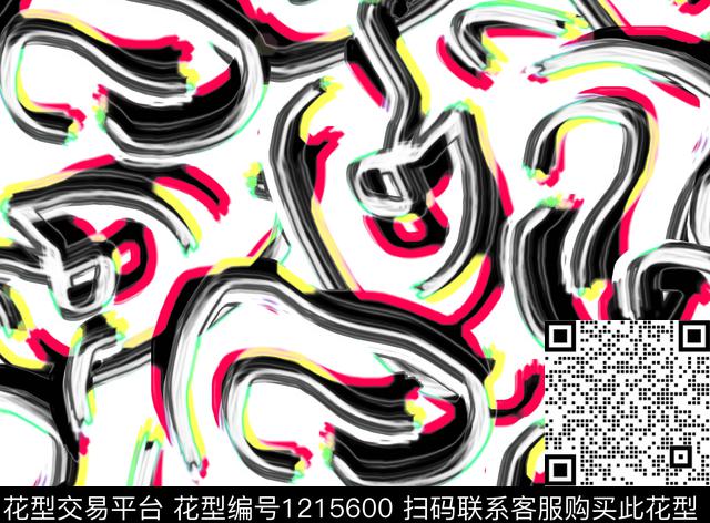 印花抽象女装数码华亿平台数码印花华亿平台下载（图片编号: 1215600） - 瓦栏（Walan）