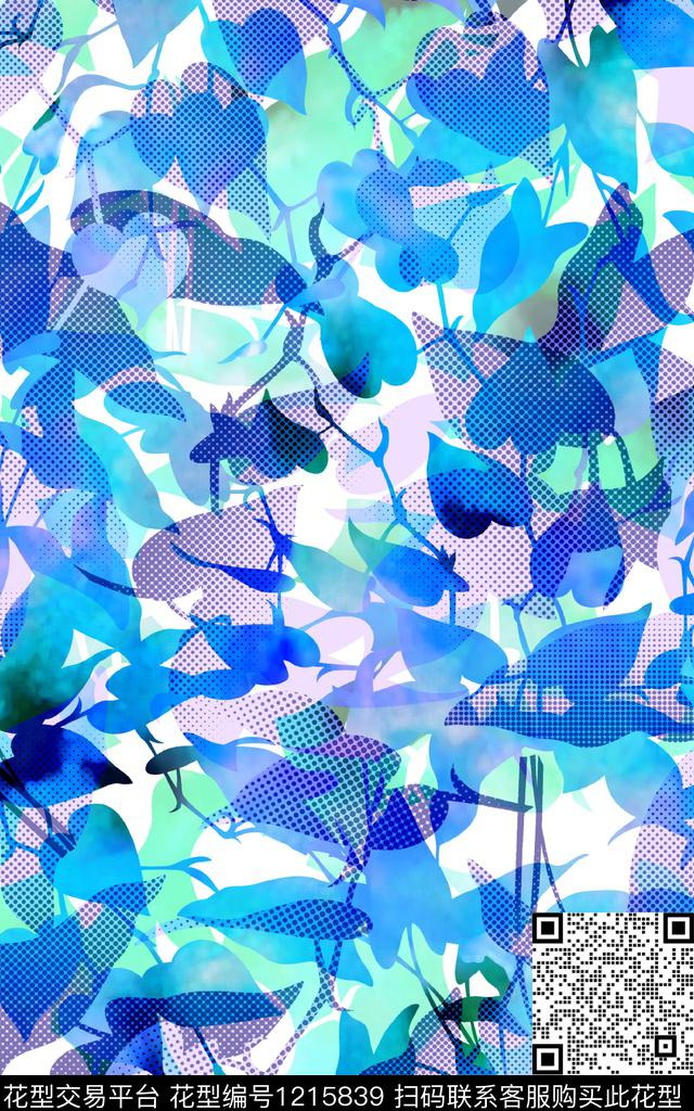 男装几何纹理数码印花华亿平台下载（图片编号: 1215839） - 瓦栏（Walan）