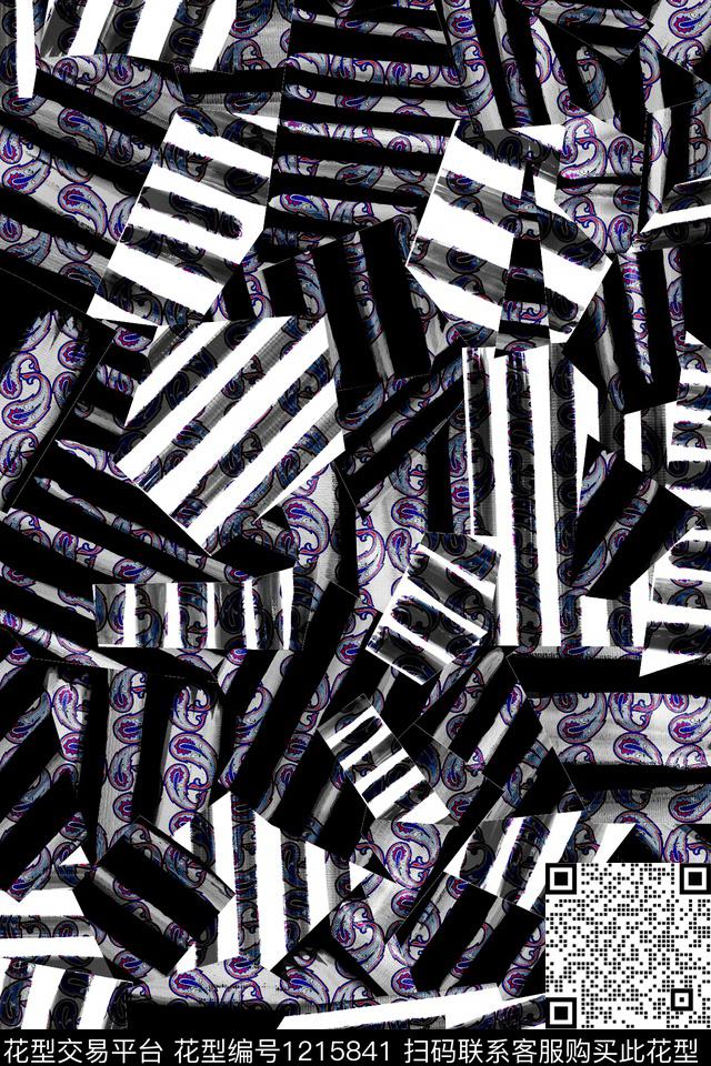 男装几何民族风数码印花华亿平台下载（图片编号: 1215841） - 瓦栏（Walan）