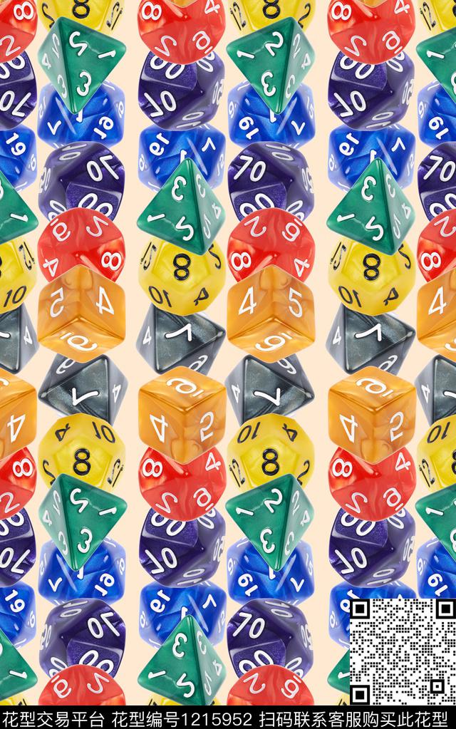 字母几何线条数码印花华亿平台下载（图片编号: 1215952） - 瓦栏（Walan）