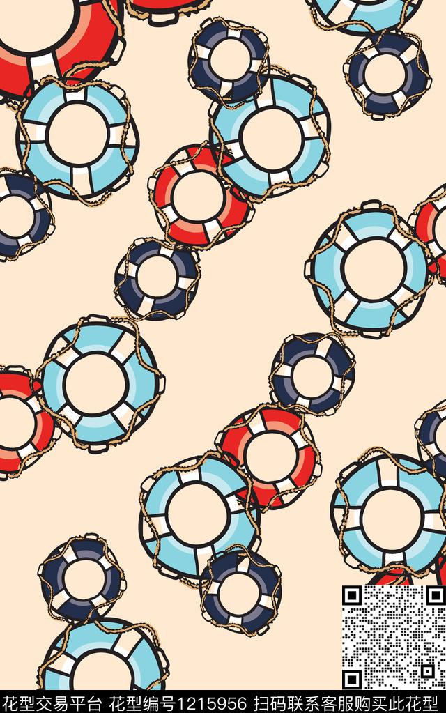 字母几何线条数码印花华亿平台下载（图片编号: 1215956） - 瓦栏（Walan）