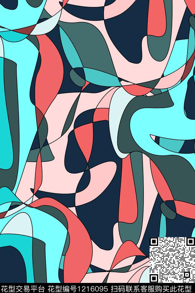 休闲男装抽象传统印花华亿平台下载（图片编号: 1216095） - 瓦栏（Walan）